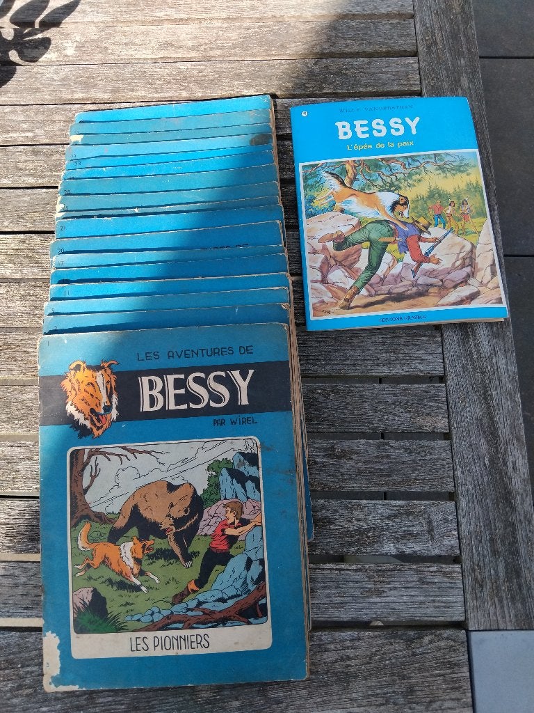 Lot de 17 BD BESSY vintage, Livres, BD, Utilisé, Enlèvement