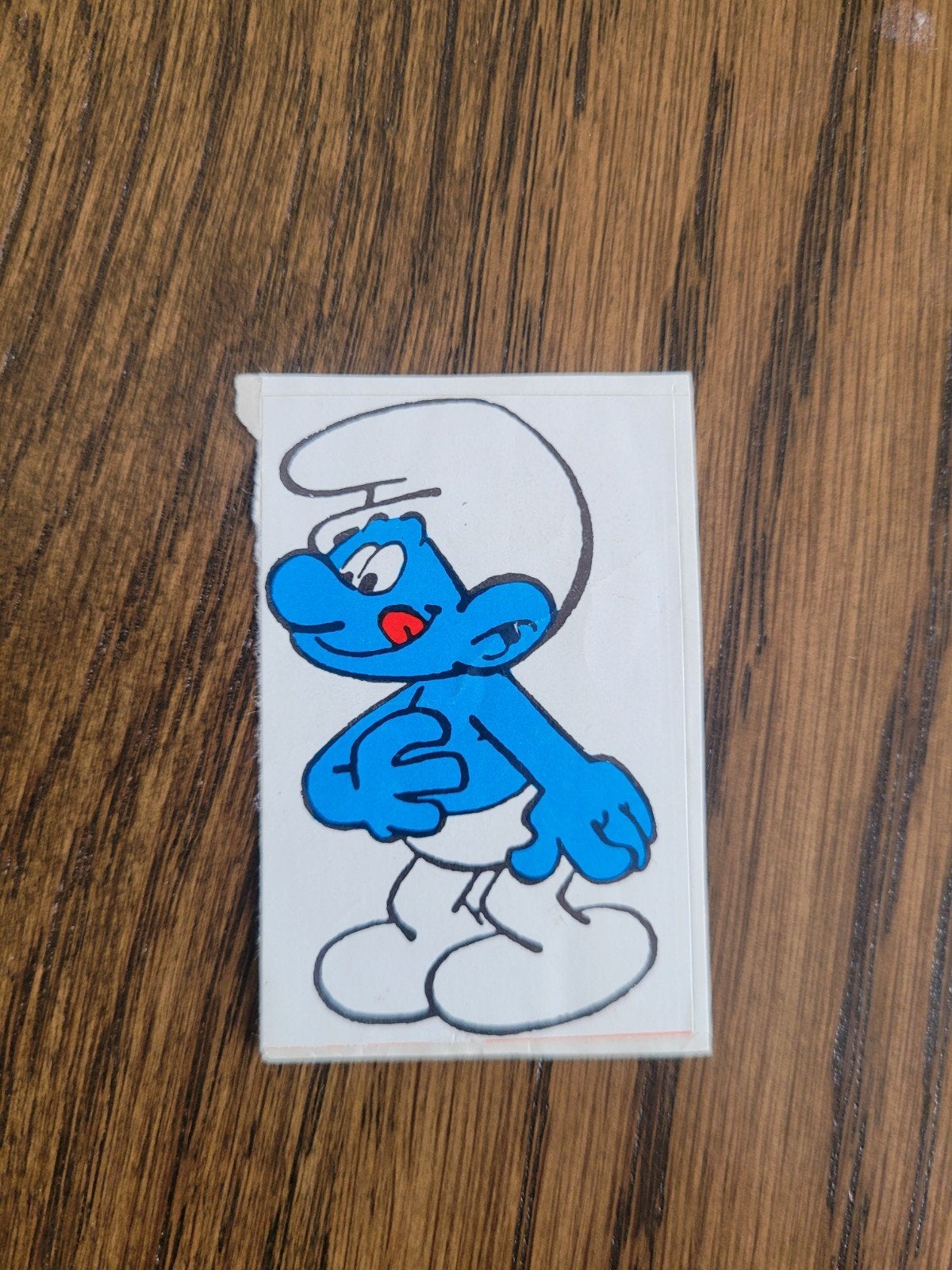 oude sticker de smurfen, Ophalen of Verzenden