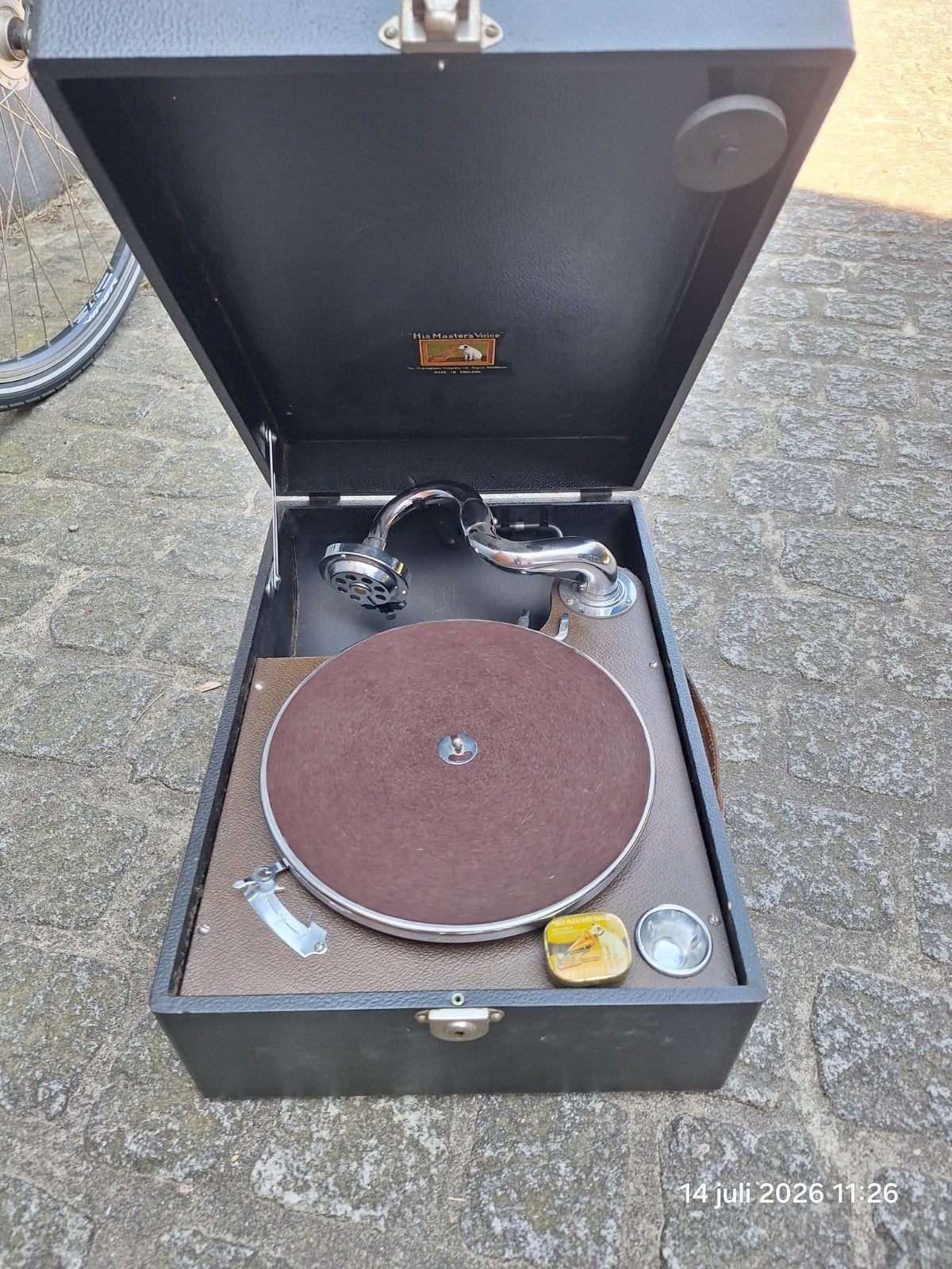Antieke platenspeler, Ophalen, Gebruikt, Platenspeler