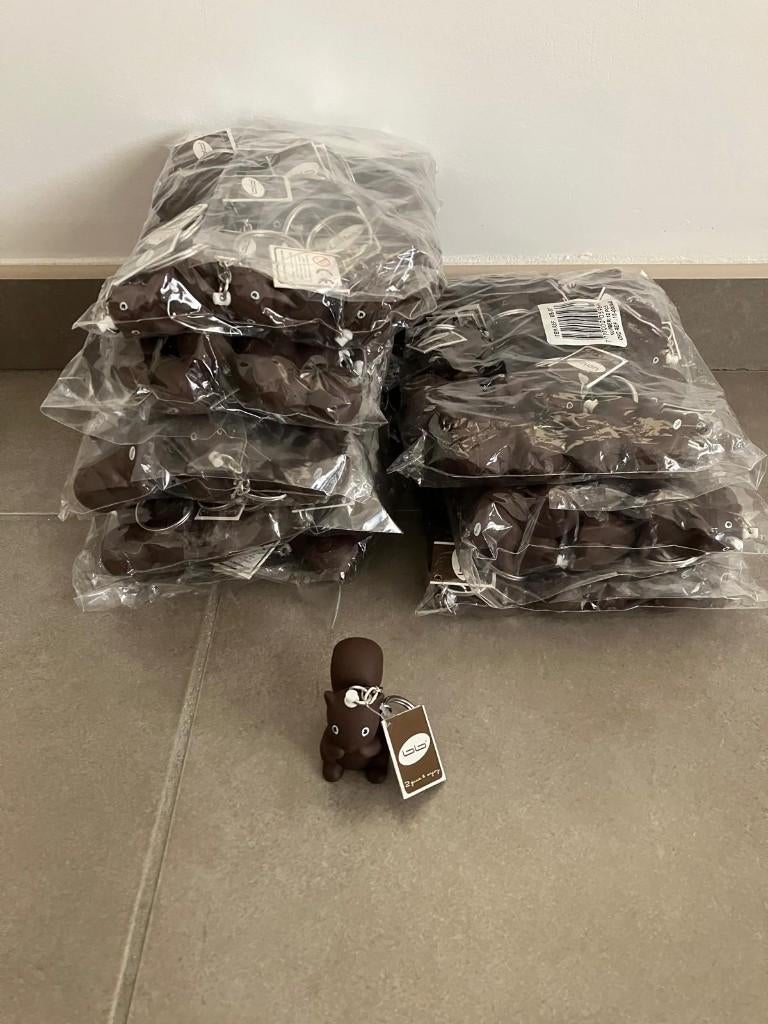 12 grote sleutelhangers eekhoorn bruin, Ophalen of Verzenden, Nieuw