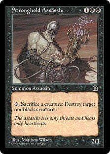 Stronghold Assassin - STH - MTG - BIJNA EX, Hobby & Loisirs créatifs, Enlèvement ou Envoi