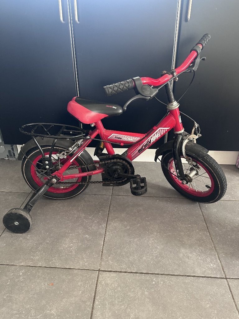 Kinderfiets, Fietsen en Brommers, Ophalen, Terugtraprem, Zijwieltjes, Gebruikt