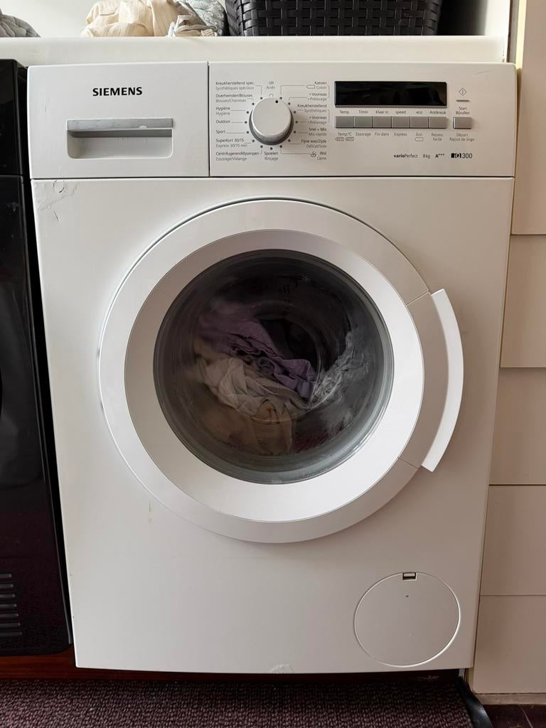 Wasmachine te huur Siemens iQ300 varioPerfect 8kg Antwerpen, Elektronische apparatuur, Wasmachines, Gebruikt, Voorlader, 6 tot 8 kg