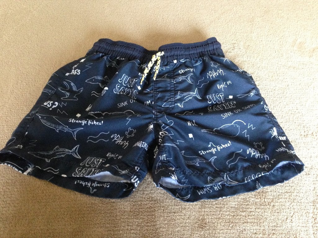 Donkerblauw zwemshort, Hema, 122-128, Sport- of Zwemkleding, Ophalen of Verzenden, Zo goed als nieuw, Hema