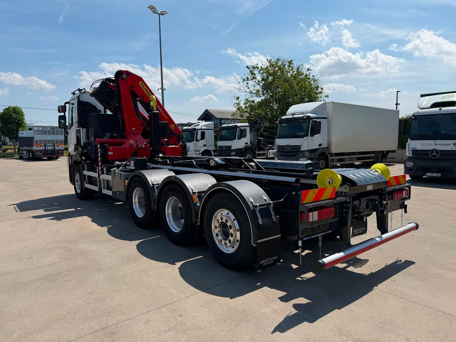 Renault C480 - PALFINGER PK 24.001 SLD C - NIEUW CONTAINERSY, Auto's, Automaat, Euro 6, Renault, Wit