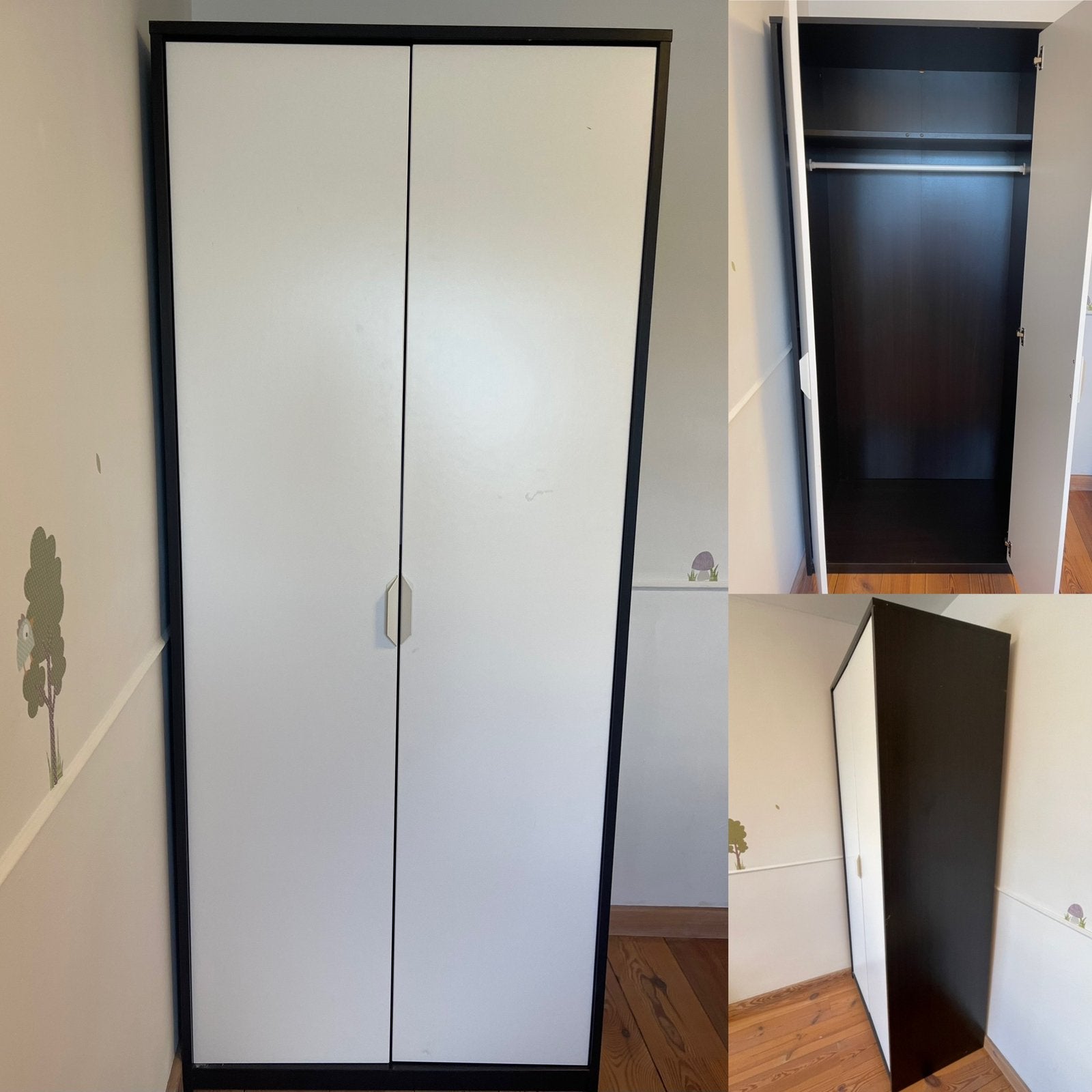 IKEA Askvoll kleerkast (gedemonteerd, gelijkvloers), Huis en Inrichting, Ophalen, 50 tot 100 cm, Zo goed als nieuw, 150 tot 200 cm