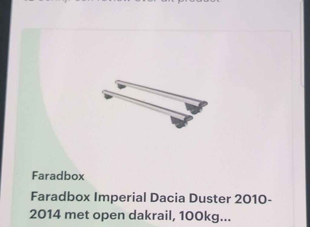 DAKDRAGERS VOOR DACIA DUSTER 2010 - 2014, Enlèvement
