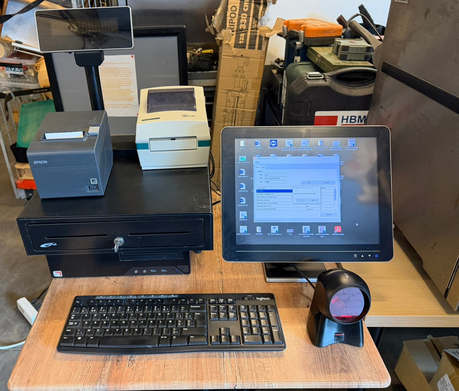 Kassasysteem (POS) Touchscreen, Epson & Metapace printers, Zakelijke goederen, Kantoor en Winkelinrichting | Kassa's en Betaalsystemen