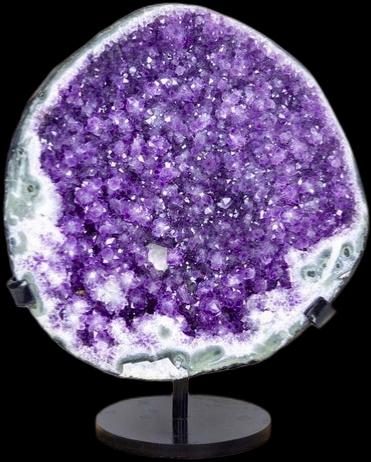Amethyst Brok Geode Amethist Edelsteen Agaat Uruguay, Verzamelen, Mineralen en Fossielen, Verzenden