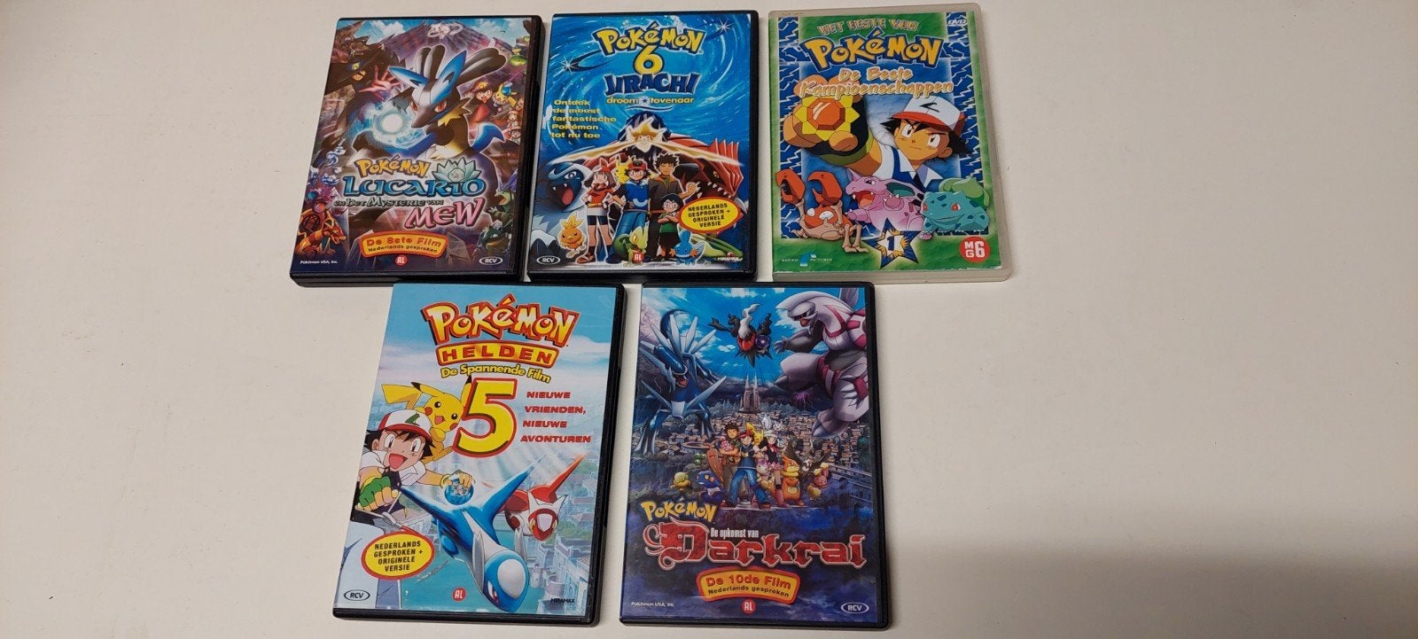 5 DVD's Pokémon, Enlèvement ou Envoi