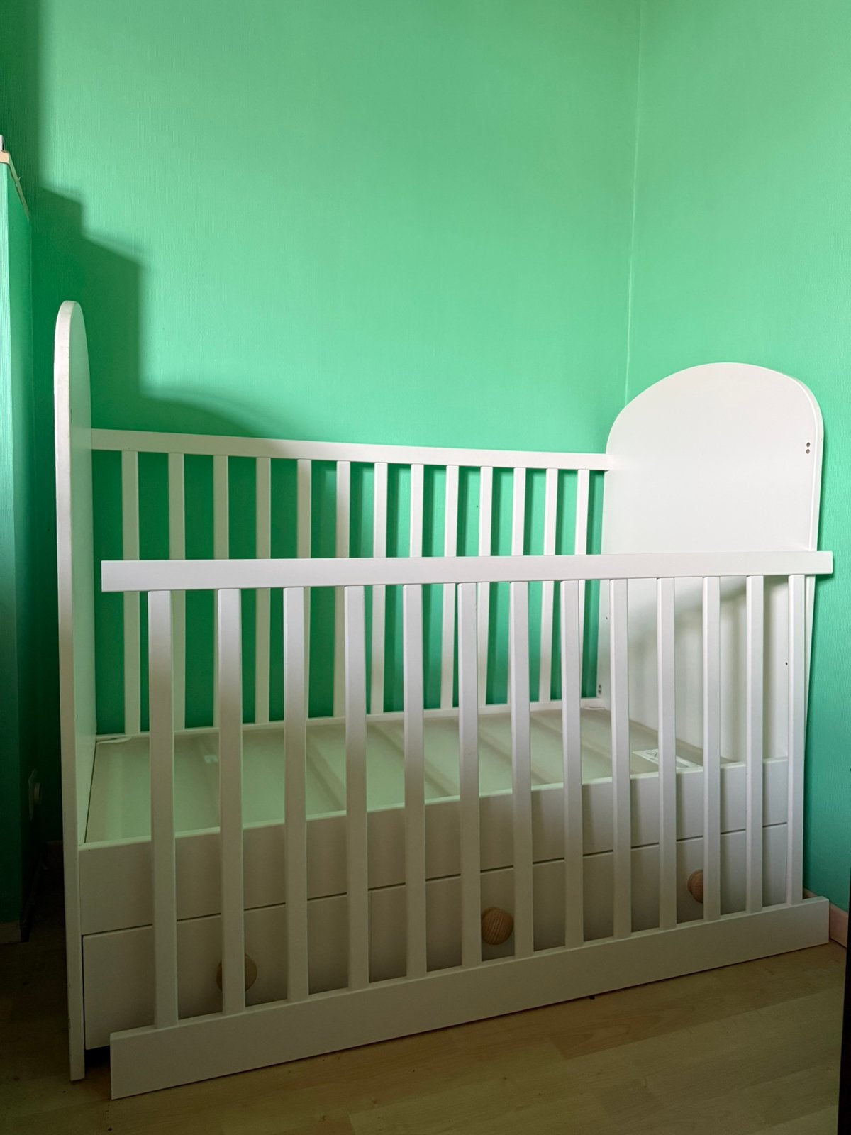 Babybed Gonatt 60cm x 120cm, Kinderen en Baby's, Ophalen, Gebruikt, Lattenbodem, Minder dan 140 cm