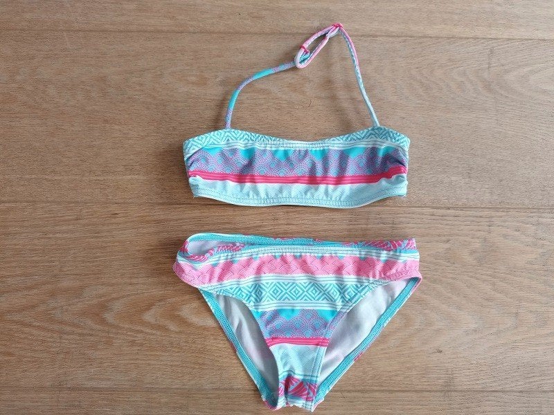 Decathlon OLAIAN bikini rose-bleu - taille 122 (7 ans), Enlèvement, Comme neuf