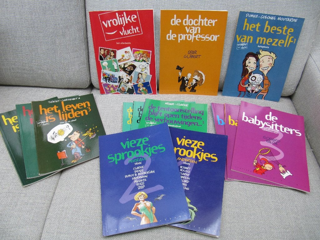 14 strips vrolijke vlucht : nieuwstaat/zeer mooie staat, Ophalen of Verzenden, Zo goed als nieuw