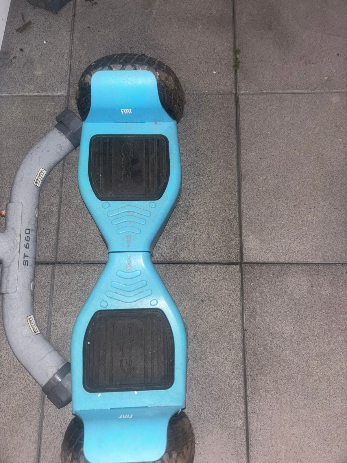 Hoverboard Fiat 500 Blauw ZSM WEG!!, Ophalen, Zo goed als nieuw