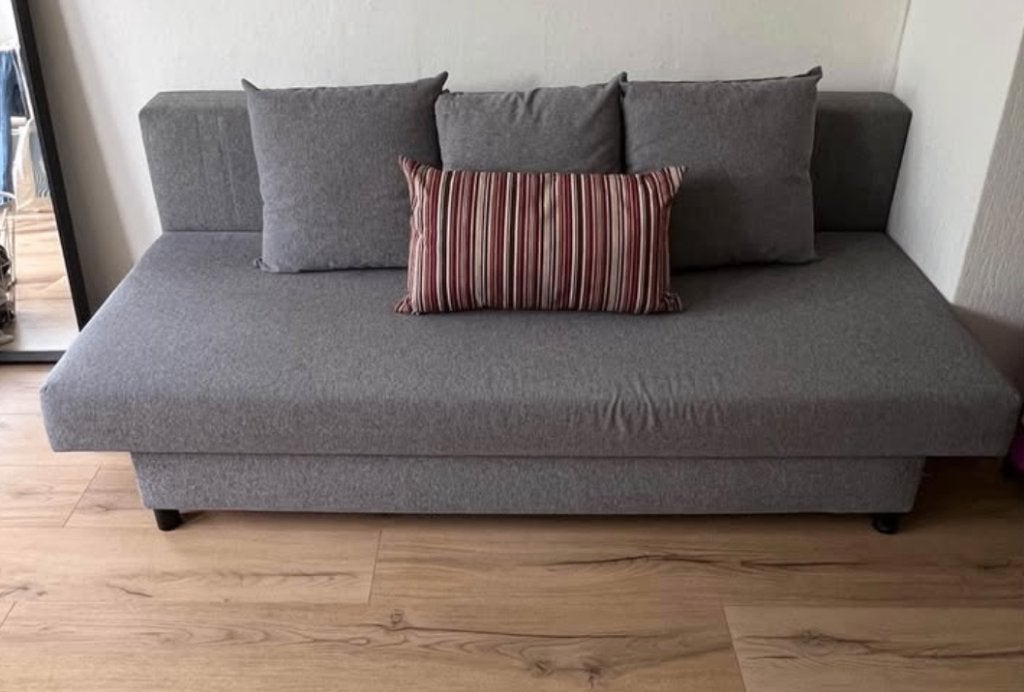 canapé-lit IKEA ÄLVDALEN en tissu gris (neuf 379 euros), Gris, 210 cm, 140 cm, Enlèvement