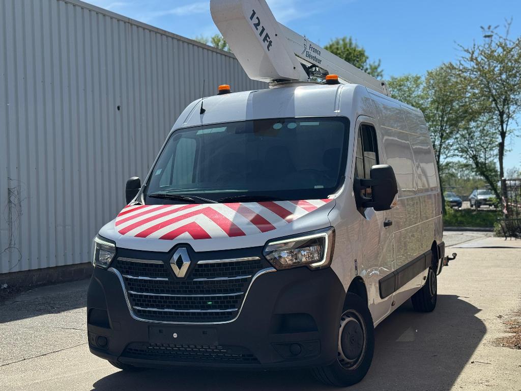 RENAULT MASTER L2H2 2.3 DIESEL 2022 HOOGWERKER LIFT 45000 KM, Auto's, Bestelwagens en Lichte vracht, Voorwielaandrijving, Stof