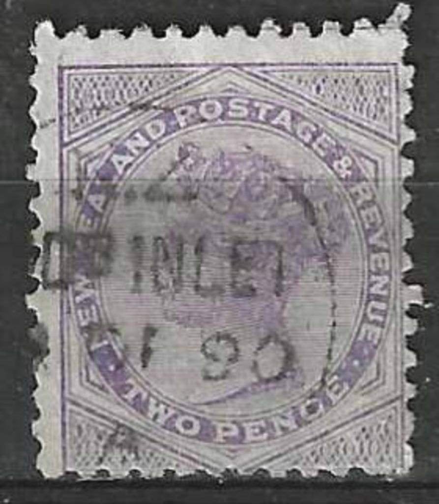 Nouvelle-Zélande 1882 - Yvert 61 - Reine Victoria - 2 p (ST), Timbres & Monnaies, Timbres | Océanie, Envoi, Affranchi