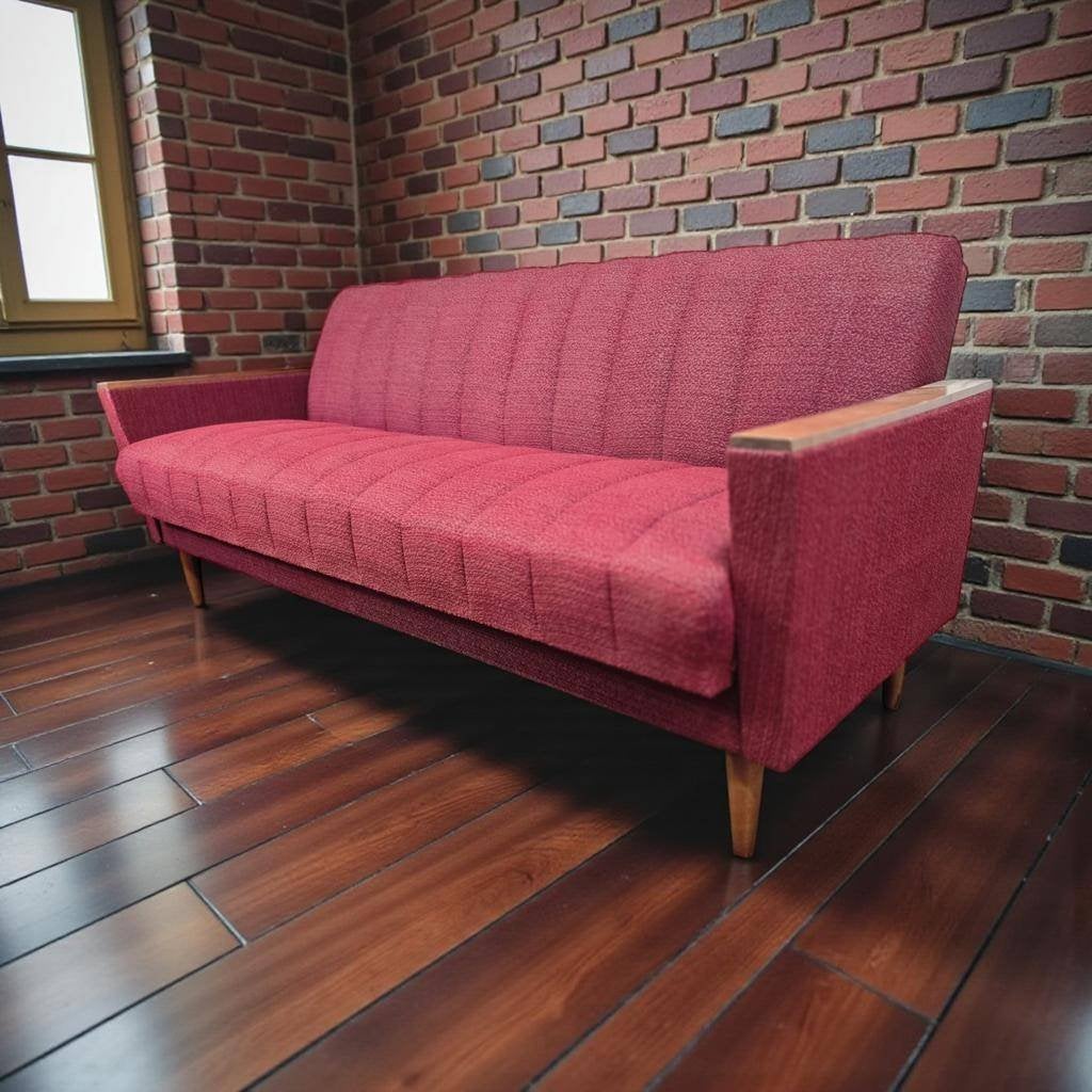 Vintage houten daybed / zetel / canapé, Ophalen