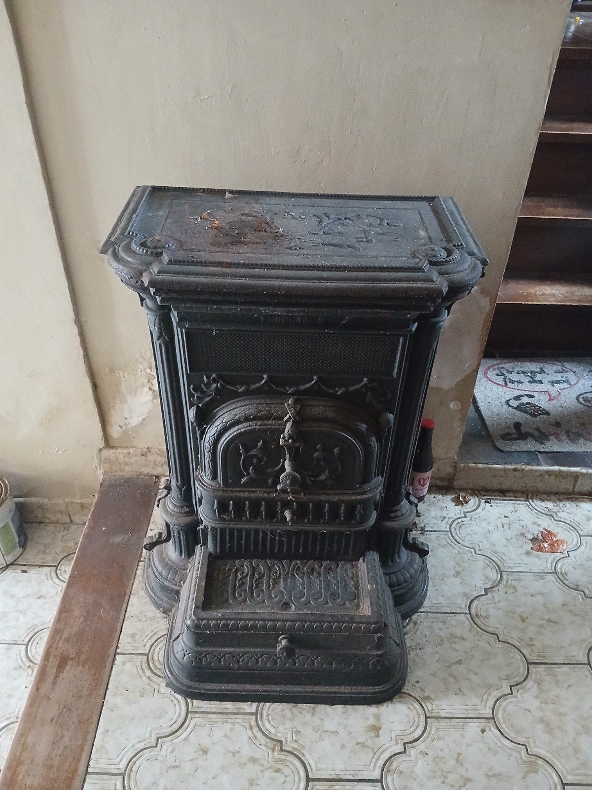 Magnifique ancien poêle en fonte vintage – Style rétro, Autres carburants, Poêle à charbon, Enlèvement, Utilisé