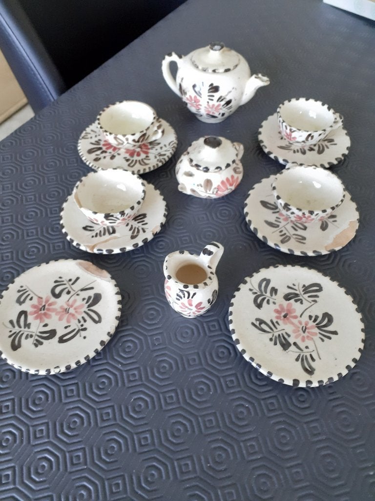 Service à café en porcelaine miniature vintage, Enlèvement