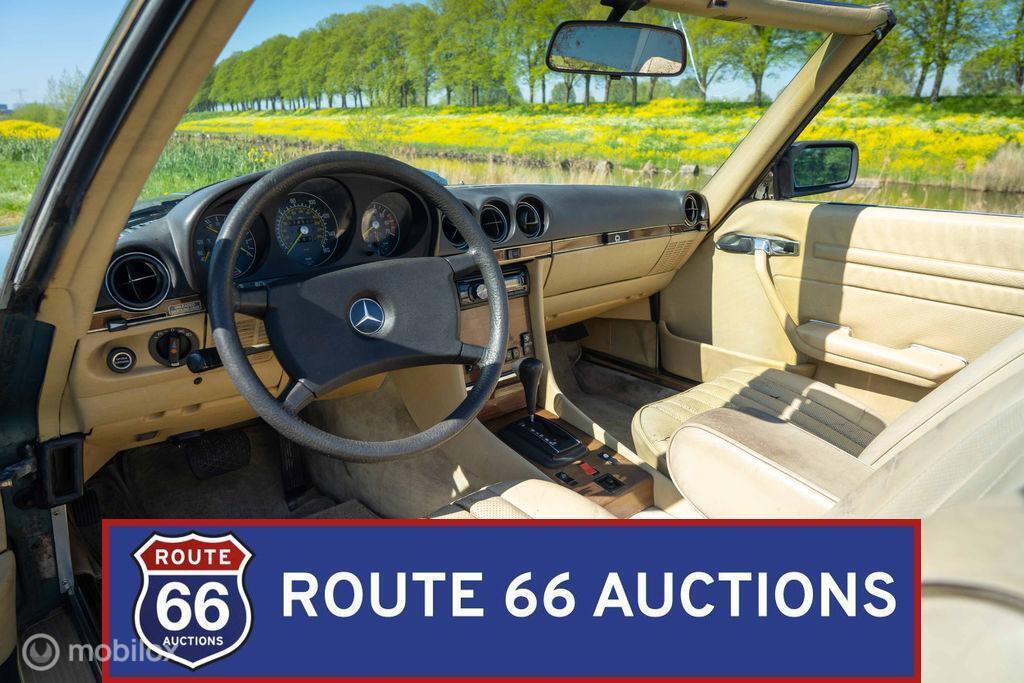 Mercedes-Benz 380 SL | 1983 | Route 66 Auctions, Auto's, Zwart, Mercedes-Benz, Bedrijf, Handgeschakeld