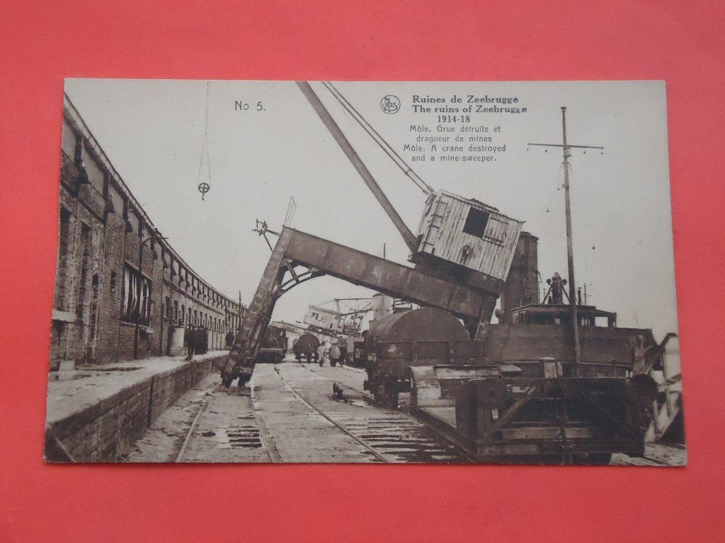 Oorlog 1914 - 1918 Zeebrugge Mole, Collections, Cartes postales | Belgique, Enlèvement ou Envoi, Avant 1920, Non affranchie, Flandre Occidentale