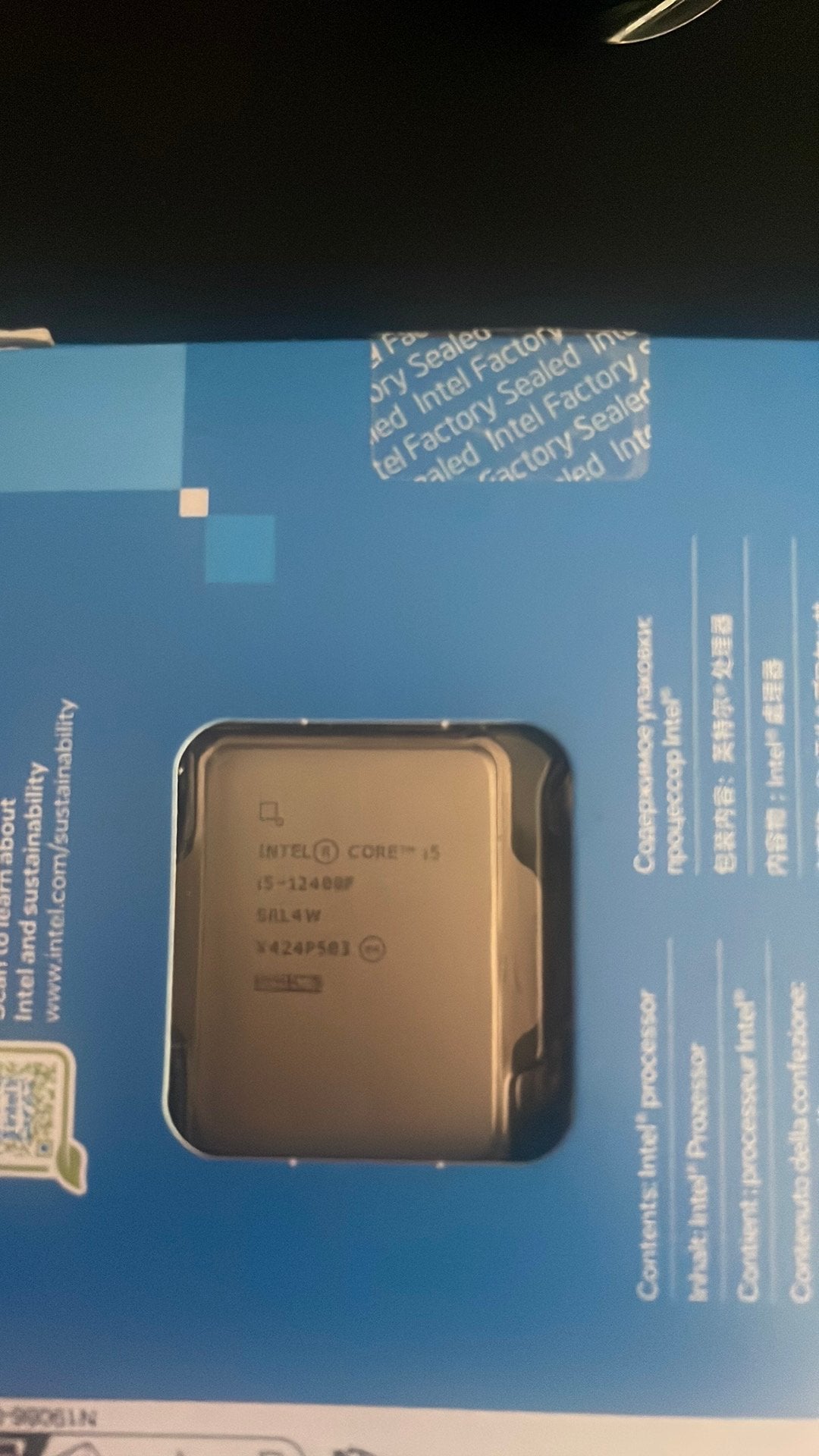 Intel i5 12400f cpu, Computers en Software, Processors, Ophalen of Verzenden, Gebruikt