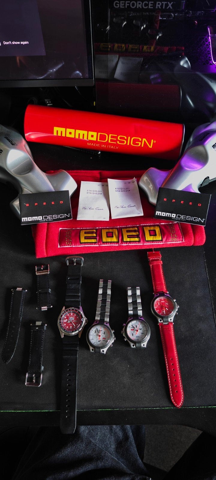 MOMO Design Speed Horlogecollectie – 4 Horloges – Marlboro E, Garçon ou Fille, Enlèvement ou Envoi, Utilisé, Blanc