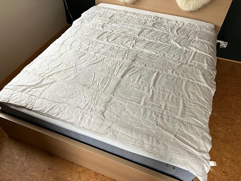 Édredon (Couette) 100% polyester 190x190 cm, Autres dimensions, Enlèvement, Utilisé, Couverture ou Couette