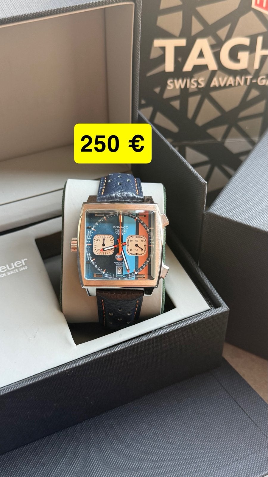 Tag Heuer Gulf Edition, Ophalen of Verzenden, Zo goed als nieuw, TAG Heuer