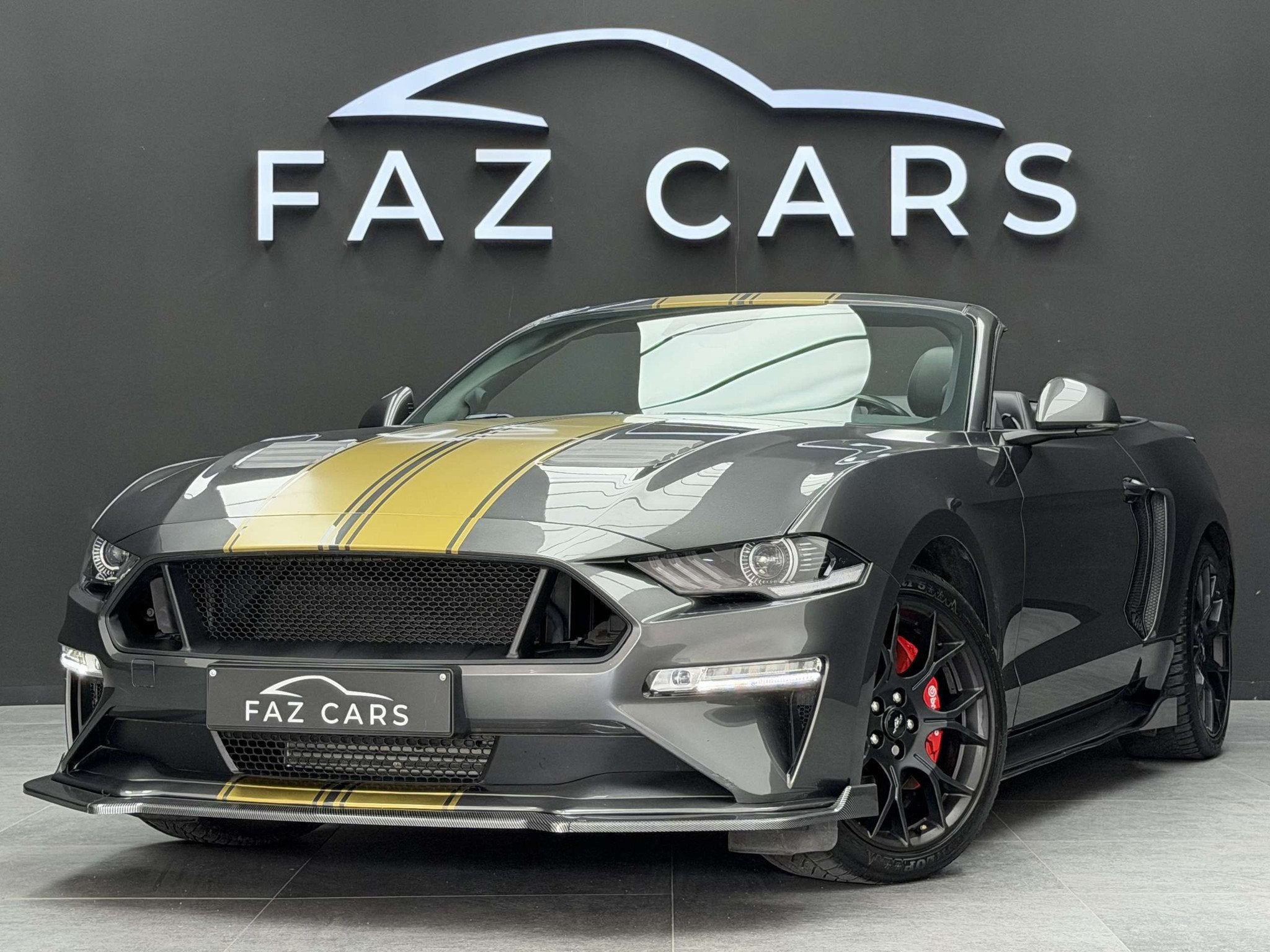 Ford Mustang Convertible 2.3 EcoBoost * CUIR + JANTES + CAM, Argent ou Gris, Cabriolet, Automatique, Ford