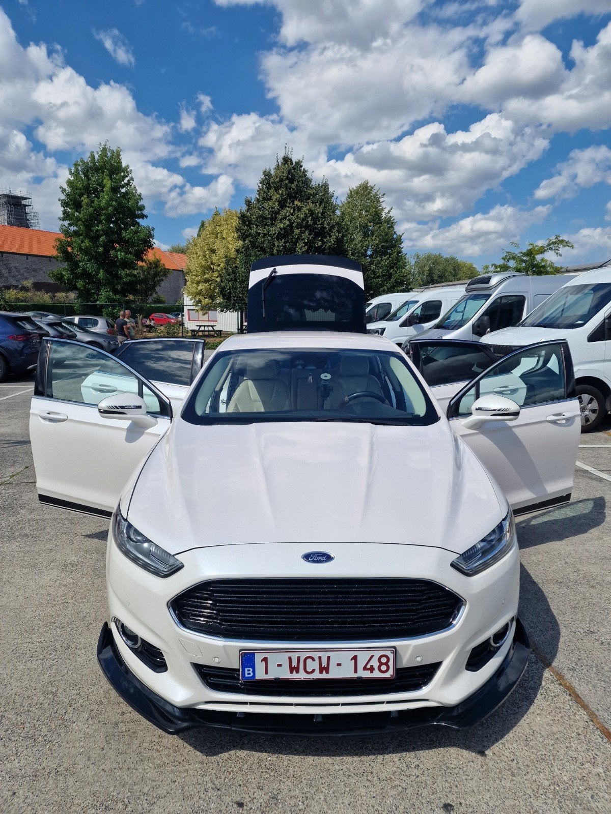 ford mondeo 2.0 TDCI, Auto's, Mondeo, Wit, Leder, 5 deurs