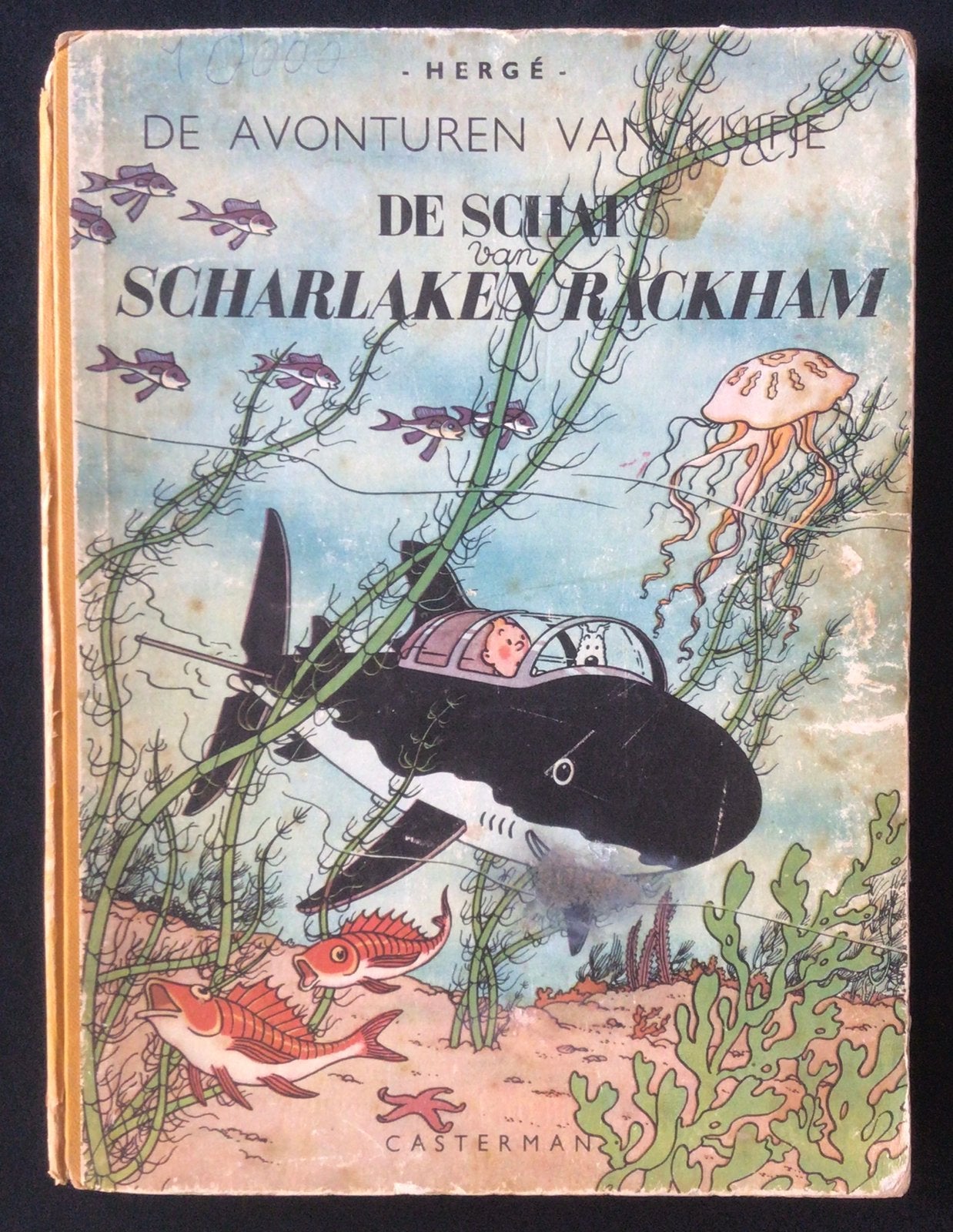 Kuifje - schat van Scharlaken Rackham - 1ste druk, Boeken, Stripverhalen, Ophalen of Verzenden, Gelezen