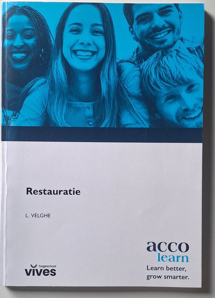 Restauratie - L. Velghe, Boeken, Ophalen, Nieuw, Hogeschool, L. Velghe