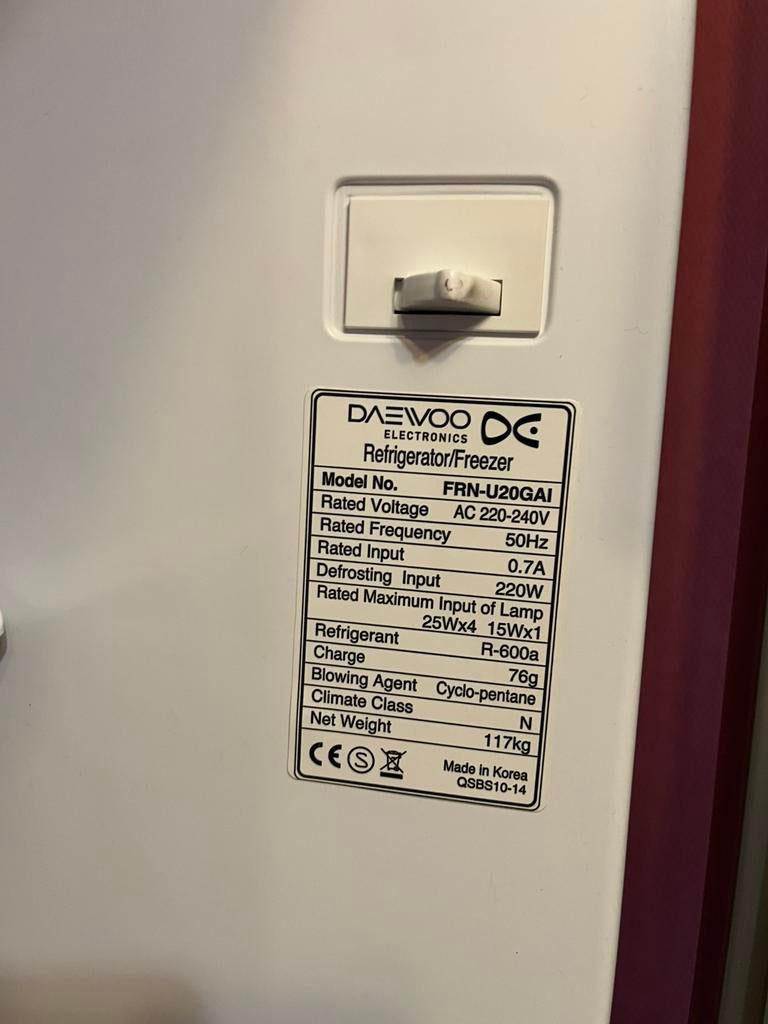 Frigo / congélateur americain, 200 litres ou plus, Enlèvement, Utilisé, Avec compartiment congélateur