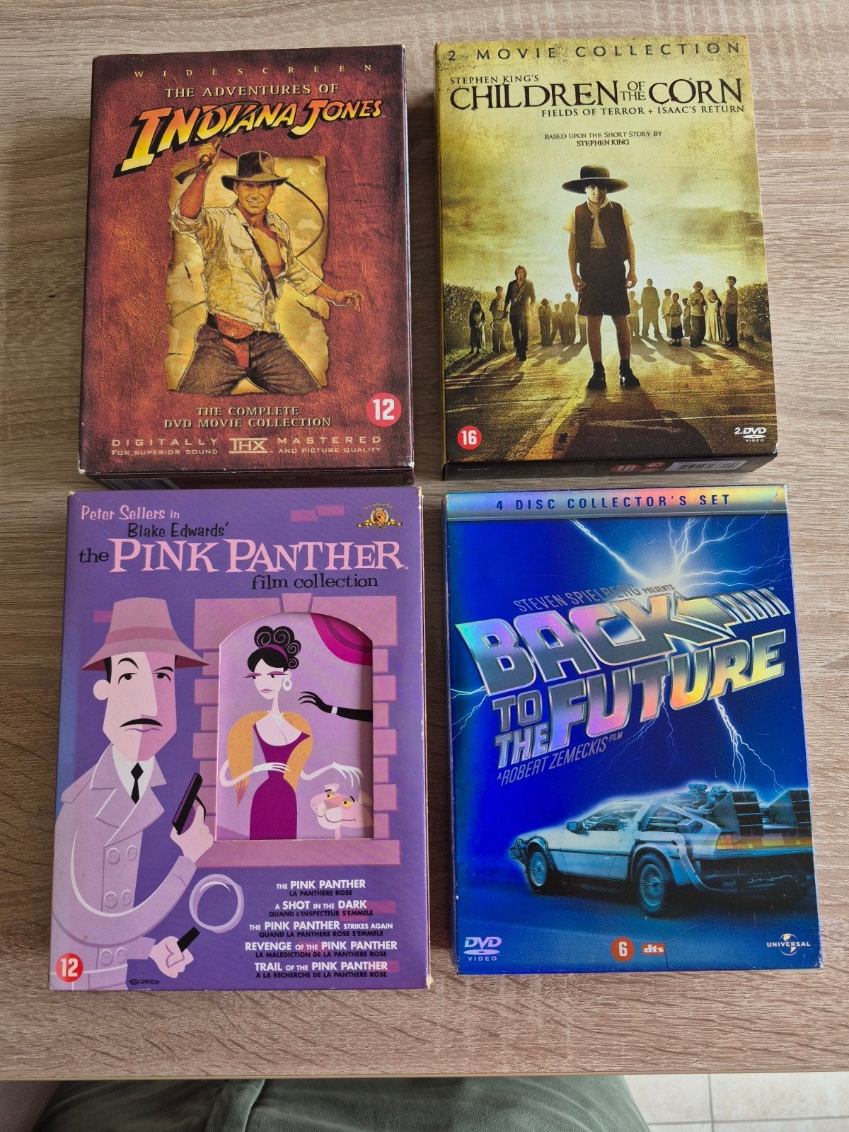 Coffret DVD Indiana Jones/Retour vers le future/Pink Panther, Enlèvement ou Envoi