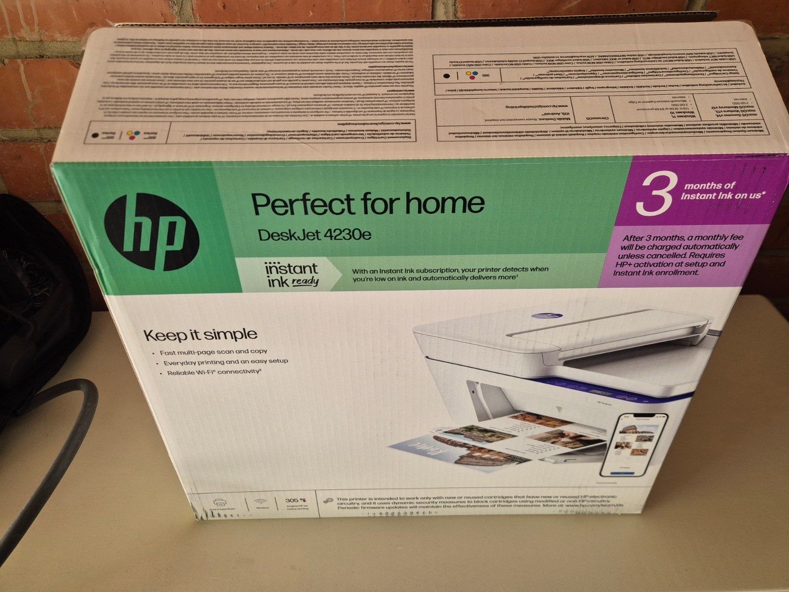 DeskJet 4230e Draadloos All-in-One Kleur Printer, Instant In, Computers en Software, Printerbenodigdheden, Ophalen of Verzenden