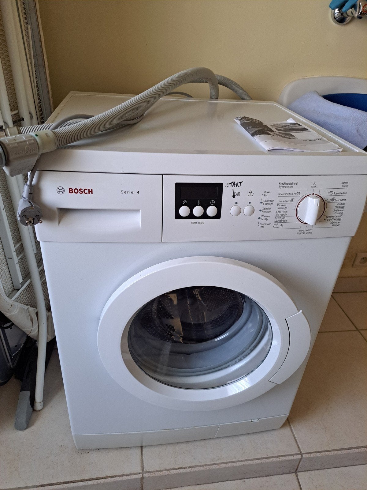 Bosch serie 4 wasmachine, Ophalen