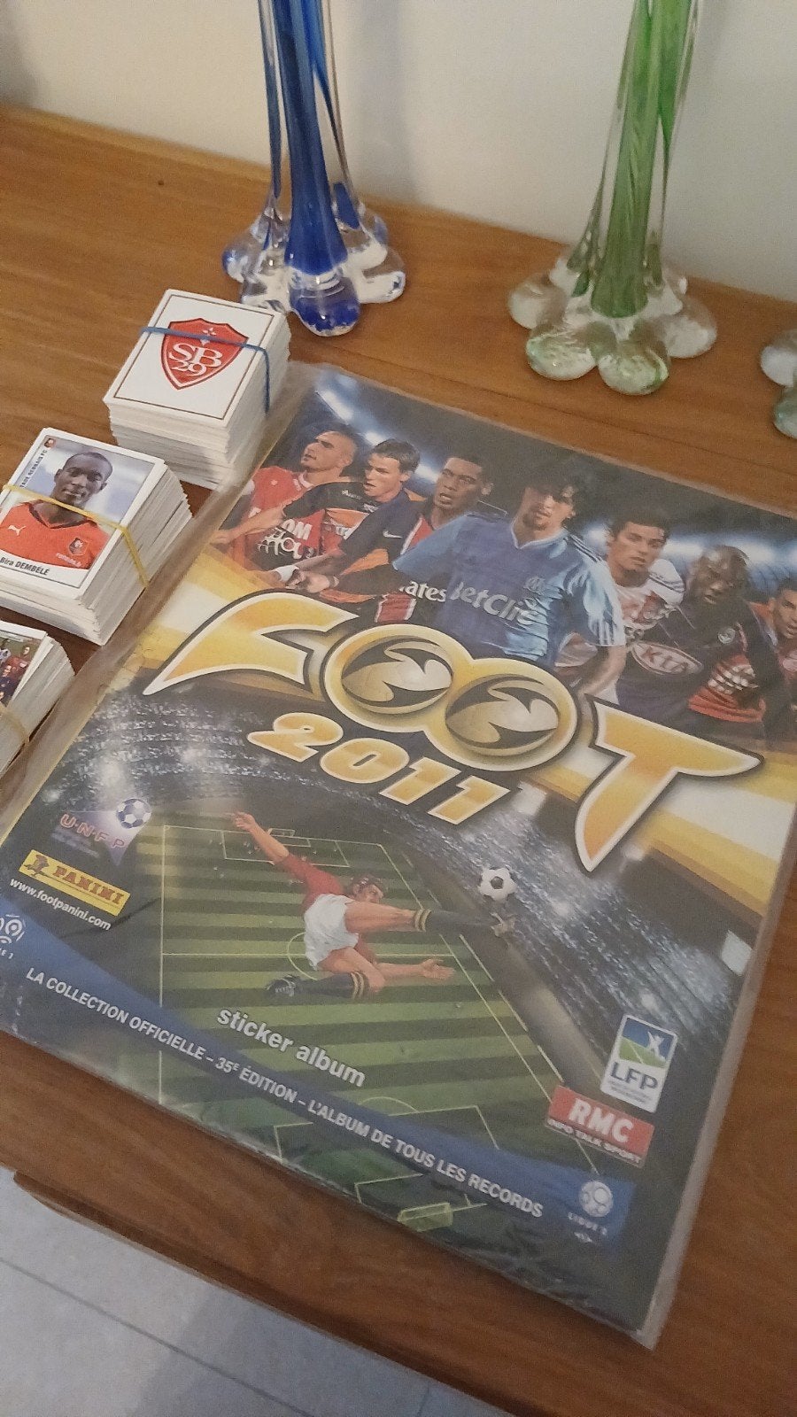 panini foot 2011 rare set complet +album, Enlèvement ou Envoi, Neuf, Plusieurs autocollants