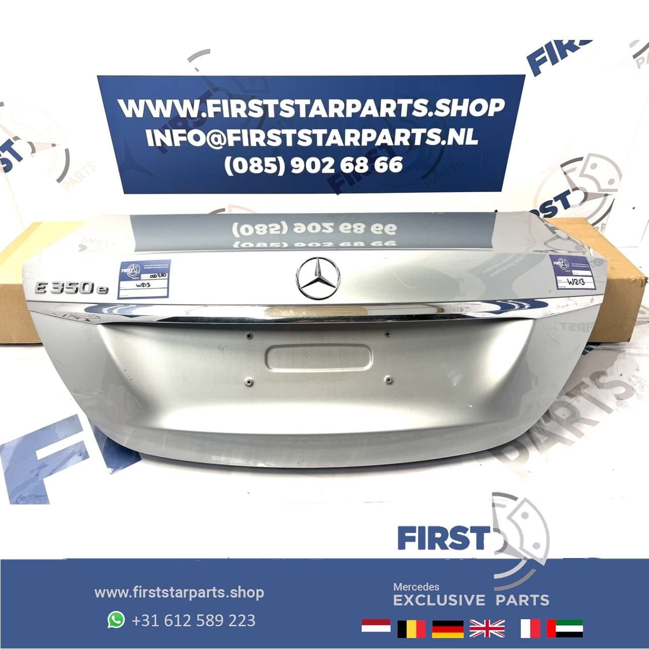 W213 E KLASSE ACHTERKLEP COMPLETE KOFFERKLEP KOFFERBAK origi, Auto-onderdelen, Gebruikt, Ophalen of Verzenden, Achter, -