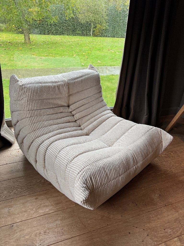 Ligne Roset Togo Eenzit - Ribcord Beige, Enlèvement