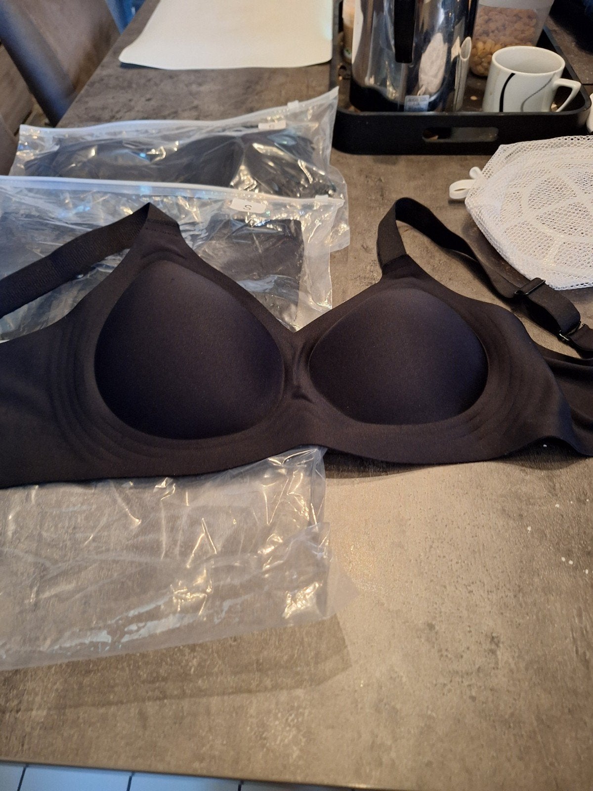 Soutien gorge gel sans armature, Aeraintime, Noir, Soutien-gorge