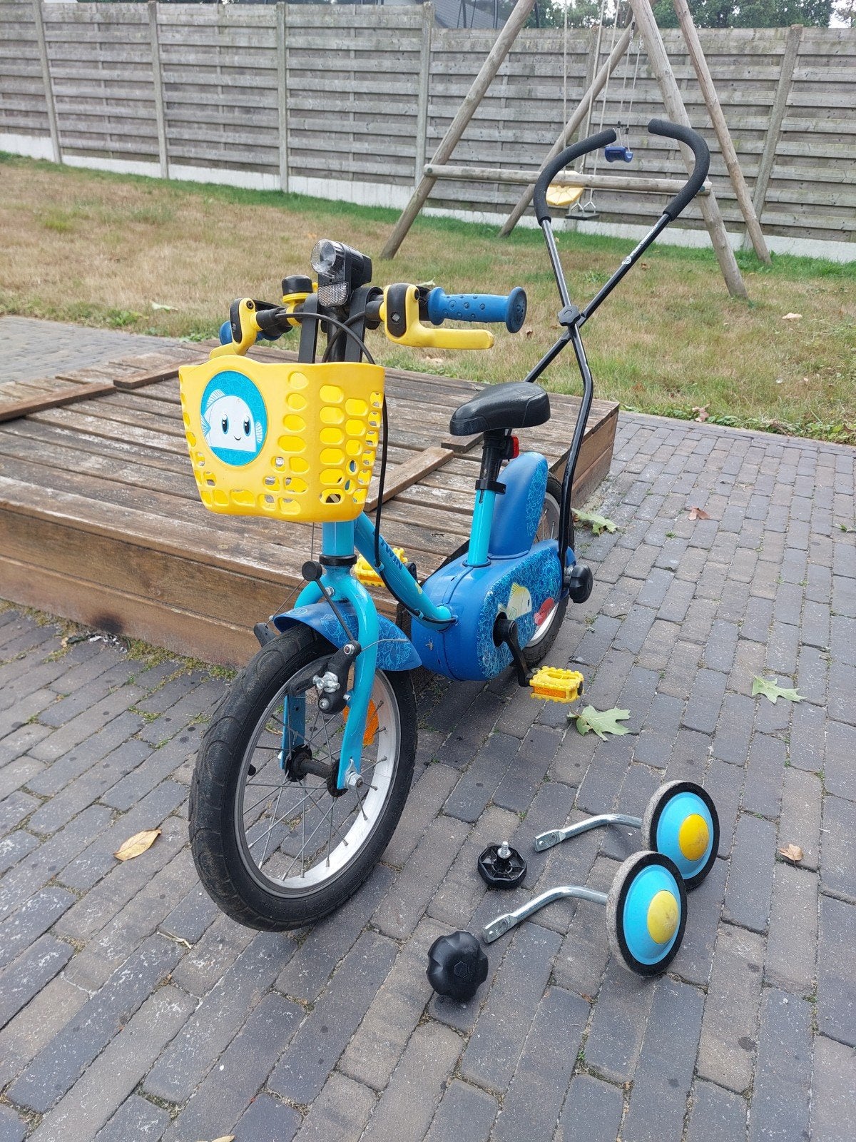B'TWIN Ocean 500 (14 inch), Fietsen en Brommers, Ophalen, Duwstang, Gebruikt, Velgrem