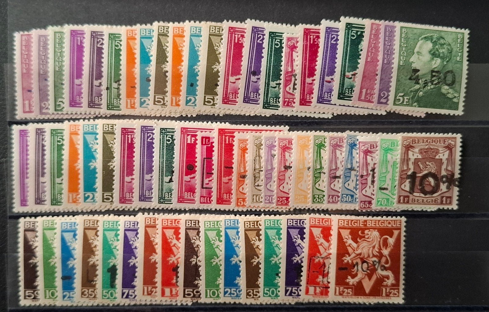 Belgique : COB 724a/24VV ** Surgacharges locales 1946., Timbres & Monnaies, Sans timbre, Neuf, Enlèvement ou Envoi, Non oblitéré