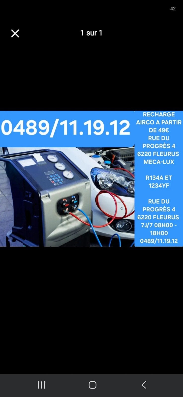 RECHARGE AIRCO A PARTIR DE 49€, Enlèvement