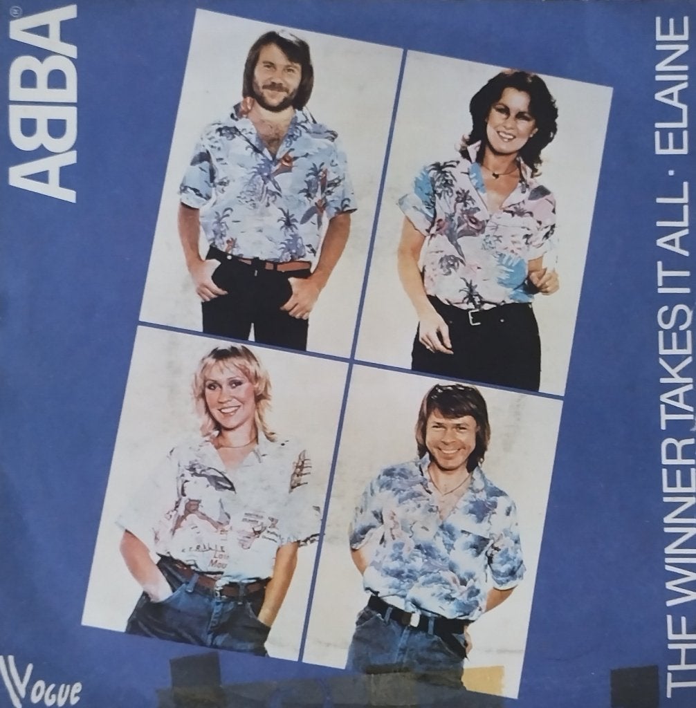 ABBA - The winner takes it all, Cd's en Dvd's, Vinyl Singles, Zo goed als nieuw, Fotohoes, Originele persing, Single, 1980 - 1989