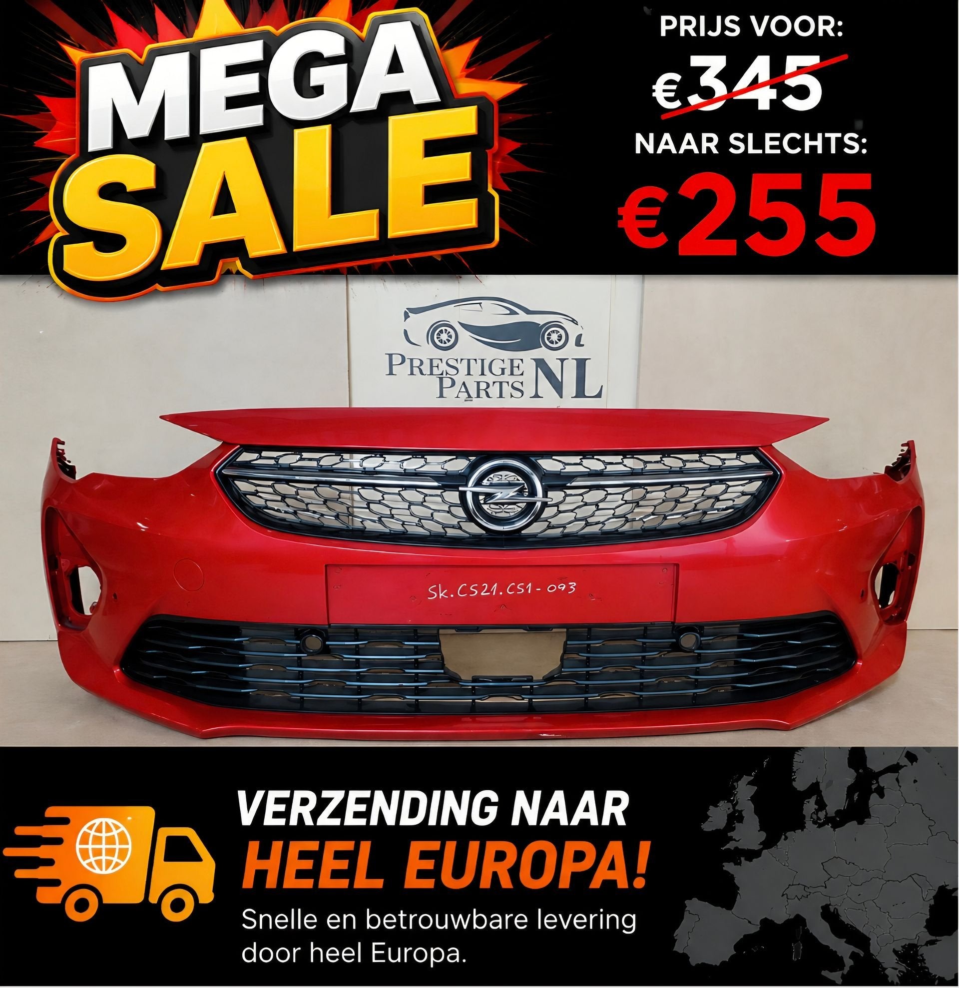 Voorbumper Opel Corsa F GS LINE ORIGINEEL 9830340080 bj.2019, Gebruikt, -, Voor, Ophalen of Verzenden