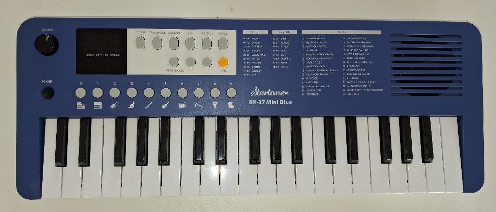 Startone BK-37 Mini Blue -keyboard 37 toetsen, Muziek en Instrumenten, Ophalen of Verzenden, Gebruikt, Overige aantallen, Overige merken