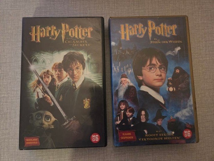 2 x VHS Harry Potter., À partir de 6 ans, Sous-titré en néerlandais, Enlèvement ou Envoi, Comme neuf