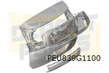 Peugeot 5008 achterklep (6/17-1/21) Origineel! 1619267680, Neuf, Arrière, -, Haillon arrière